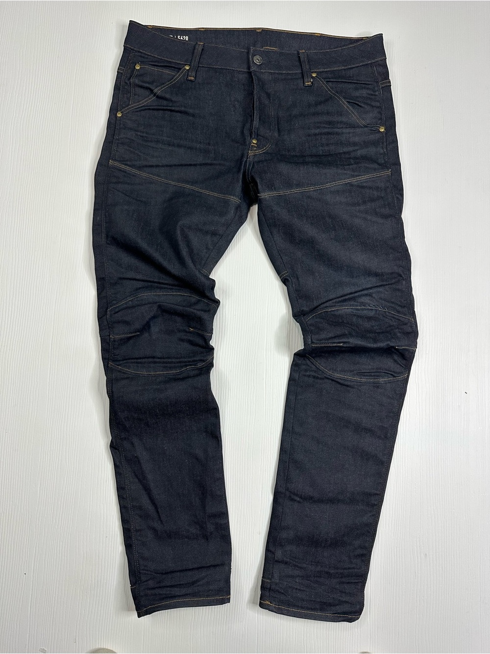 G Star Raw Men's Dark Blue Slim Fit Moto Jeans